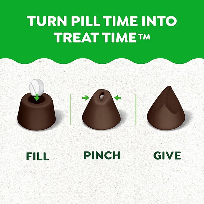 Greenies Pill Pockets for Dogs Small Size, Tablet Pill Treats for Dogs, Hickory Smoke Flavor, 3.2 oz. Pouch