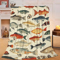 Fish Throw Blanket Fish Gifts for Kids Girls Boys Adults Women Men Soft Cozy Warm Plush Fluffy Fuzzy Fleece Blanket Birthday Festival Decor 40''X50''