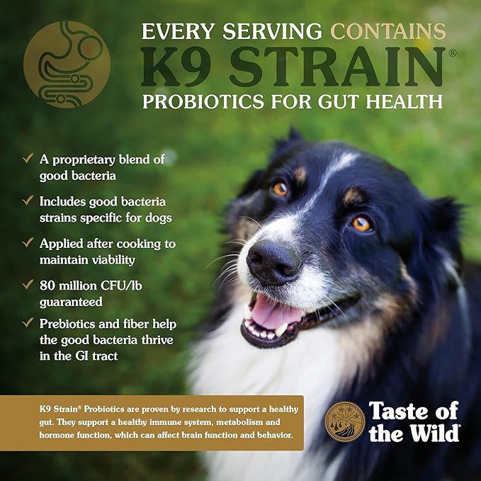 Taste of the Wild Southwest Canyon Grain-Free Recipe with Wild Boar Dry Dog Food, Made with Protein from Real Meat, and Guaranteed Nutrients Like Probiotics for All Life Stages 5lb