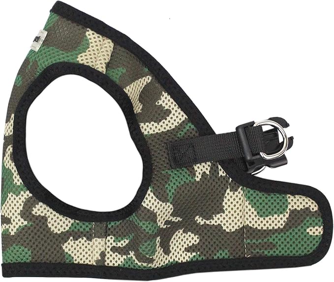 Parisian Pet Step-in Dog Harness - Breathable Mesh No Pull Puppy Harness with Dual D-Ring - Adjustable Harnesses for Dogs - Soft Padded Camo Pet Vest - Lightweight Dog Vests for Large Sized Dogs