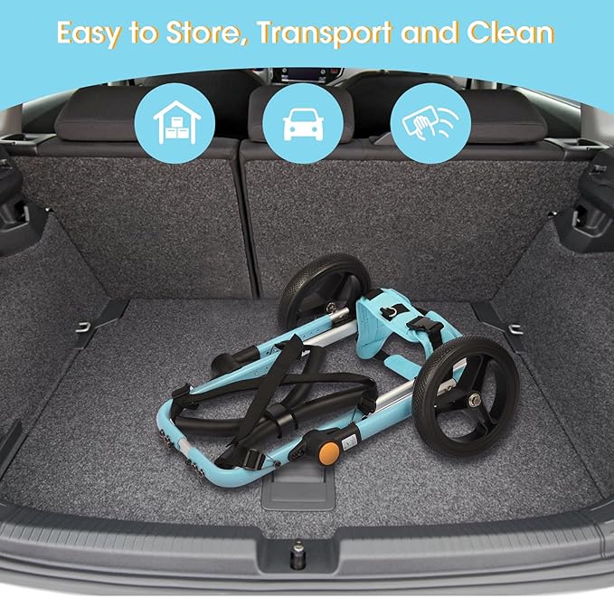 TailWaggers Dog Wheelchair for Back Legs | Adjustable Mobility Aid | All-Terrain Wheels