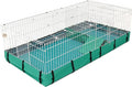MidWest Homes for Pets Guinea Habitat Plus Cage, Includes Divider Panel and Hinged Top, Washable PVC Canvas Bottom, Expandable Small Animal Cage for Guinea Pigs, 171GHP