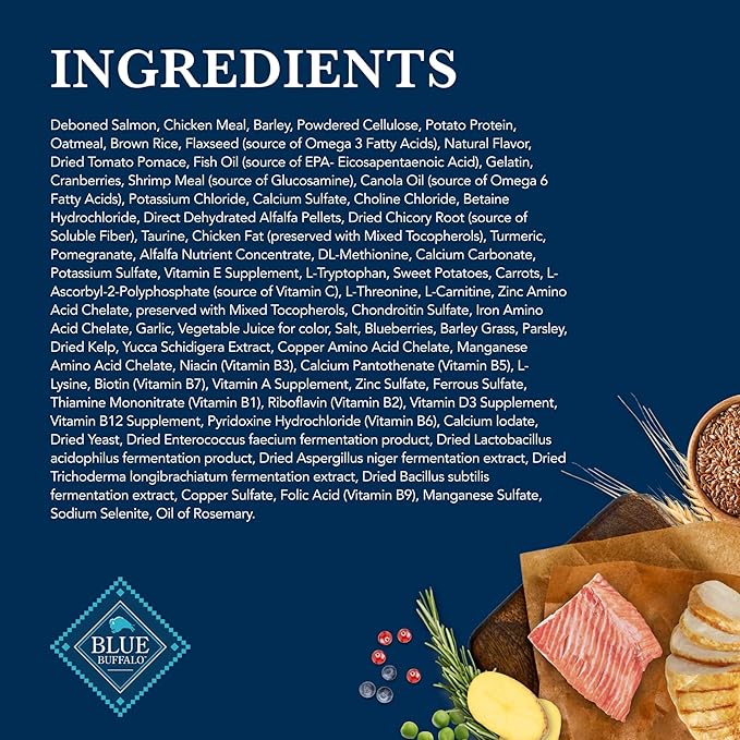 Blue Buffalo Natural Veterinary Diet W+M Weight Management + Mobility Support Dry Dog Food, Veterinarian Prescription Required, Salmon, 6-lb. Bag