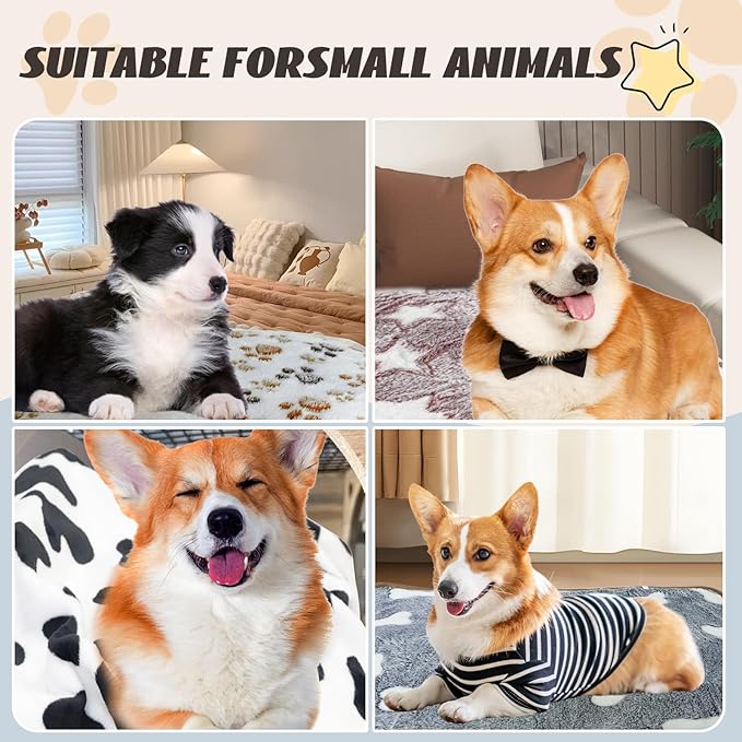 YedsIntu 6 Pcs Washable Guinea Pig Blankets Absorbent Animal Fleece Bedding Waterproof Cage Liners Reusable Pet Pee Pad Sleep Mat Pad Cover for Hamster Ferret Rabbit Chinchilla Hedgehog (20"x30")