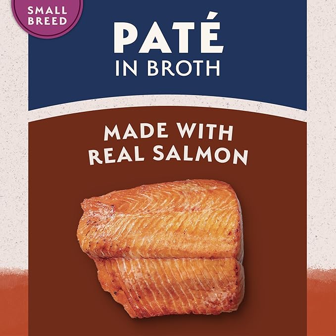 Natural Balance Limited Ingredient Small Breed Adult Wet Dog Food, Sweet Potato & Salmon Recipe for Sensitive Stomachs - 3.5oz Cups (Case of 12)
