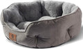 Asvin Small Dog Bed for Small Dogs, Cat Beds for Indoor Cats, Pet Bed for Puppy and Kitty, Extra Soft & Machine Washable with Anti-Slip & Water-Resistant Oxford Bottom, Grey