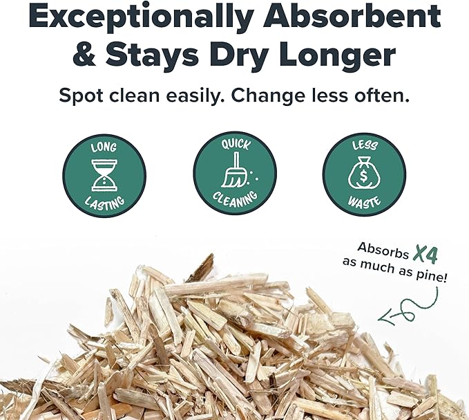 All Walks 70 Liter Hemp Bedding for Chicken Coops, Horses, Ponies, Llama, Emu, Ducks, and Turkeys - 100% Natural, Superior Odor Control, Biodegradable Pet Bedding, Dust-Free - Made in USA