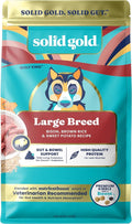 Solid Gold Bison Dry Dog Food for Large Dogs – High Protein, Whole Grain Kibble with Real Bison, Brown Rice & Omega 3 – Large Kibble w/Probiotics for Gut Health - Adult Dog Food - Nutrientboost™– 11LB