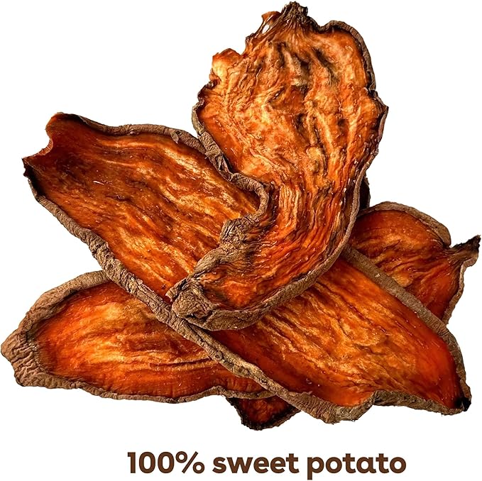 Pupford Crunchy Jerky Treats for Dogs & Puppies, Made in USA, Single Ingredient, No Fillers (Sweet Potato, 8 oz)