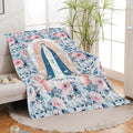 Virgin Mary Throw Blanket Christian Religious Scripture Catholic Spiritual Stuff Gifts for Adults Women Soft Cozy Warm Plush Fluffy Fuzzy Fleece Blanket Decor 60''X80''