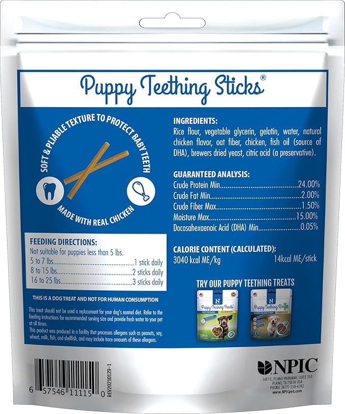 N-Bone Puppy Teething Treats,Chicken,3.74 oz (111150),(Pack of 2)