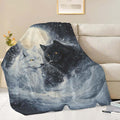 Wolf Throw Blanket Wolf Stuff Gifts for Kids Girls Boys Adults Women Man Soft Cozy Warm Plush Fluffy Fuzzy Fleece Blanket Decor 40''X50''