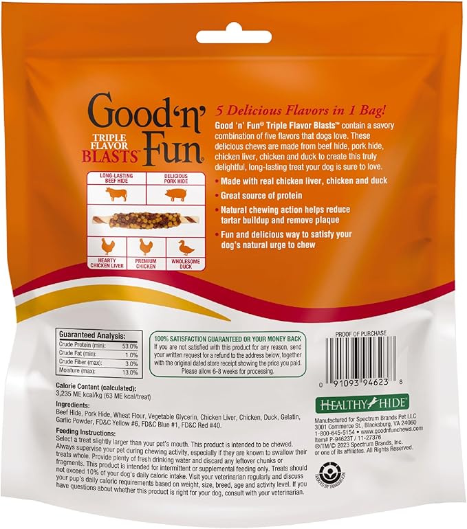 Good'n'Fun Gnf Triple Flavor Blasts 12 OZ - Pack of 1