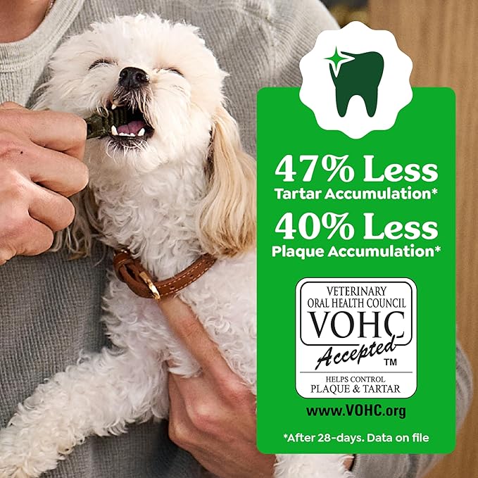 Greenies Veterinarian-Recommended Adult Natural Dental Dog Treats Regular Size, Dog Dental Chews, Original Flavor, 12 oz. Pack, 12 Count