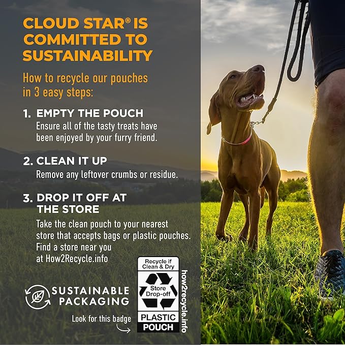 Cloud Star Tricky Trainers Soft & Chewy Dog Treats, Cheddar, 14 oz. Pouch