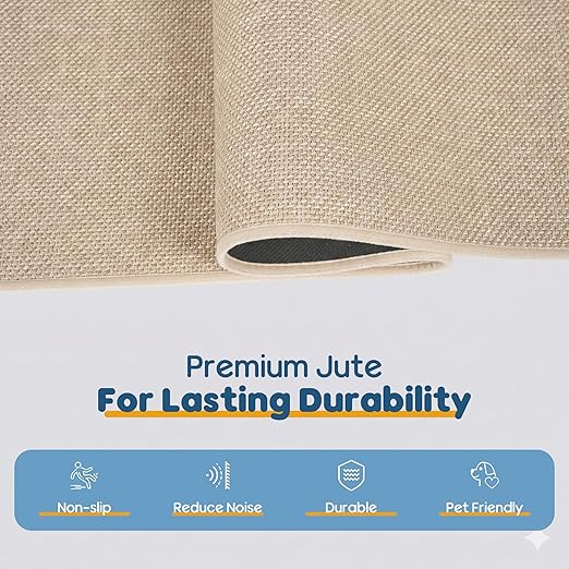 Peel and Stick Stair Carpet Treads for Wooden Steps,15 Pack Indoor Beige Stair Mats, Basement Safety Stick On Stair Rug Step Pads for Pet Dog, Elders and Kids