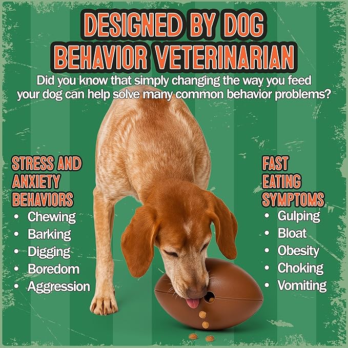 Food Puzzle Feeder for Large or Medium Dogs, Mentally Stimulating Enrichment Toy, Made in USA, BPA-Free Durable Foraging Toy, Reduces Anxiety and Destructive Behavior, Slow Feeder Dog Bowls, 5C