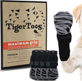 DOK TigerToes Premium Non-Slip Dog Socks for Hardwood Floors - Extra-Thick Grip that Works Even When Twisted - Prevents Licking, Slipping, and Great for Dog Paw Protection (XXS)