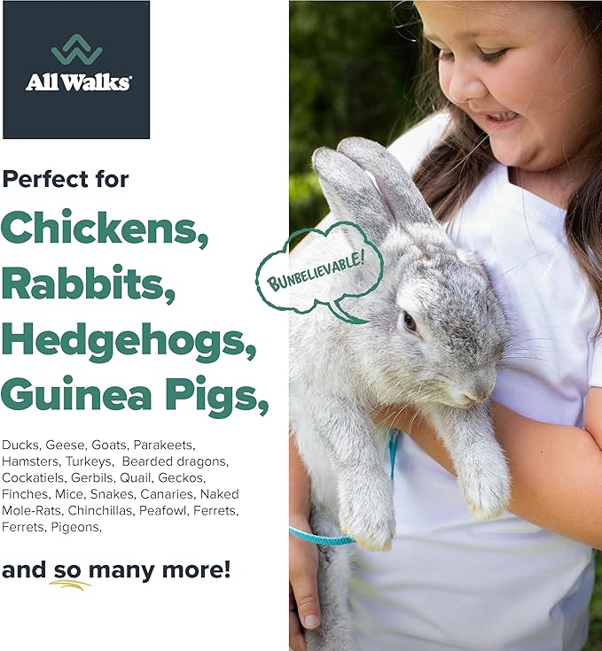 All Walks 70 Liter Hemp Bedding for Chicken Coops, Horses, Ponies, Llama, Emu, Ducks, and Turkeys - 100% Natural, Superior Odor Control, Biodegradable Pet Bedding, Dust-Free - Made in USA