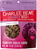 Charlee Bear Bearnola Bites Crunchy Dog Treats, Cranberry Cobbler, 8 Ounce Resealable Bag, Limited Ingredient, Natural, Healthy Granola Dog Snacks, Made in USA