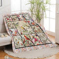 Bird Blanket Cardinal Hummingbird Sparrow Bird Throw Blanket Gifts for Women Men Boys Girls Kids Adults Super Soft Cozy Plush Fluffy Fuzzy Fleece Blanket Home Decor 60''X80''