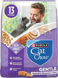 Purina Cat Chow Gentle Sensitive Stomach and Skin Dry Cat Food with Turkey - 13 lb. Bag
