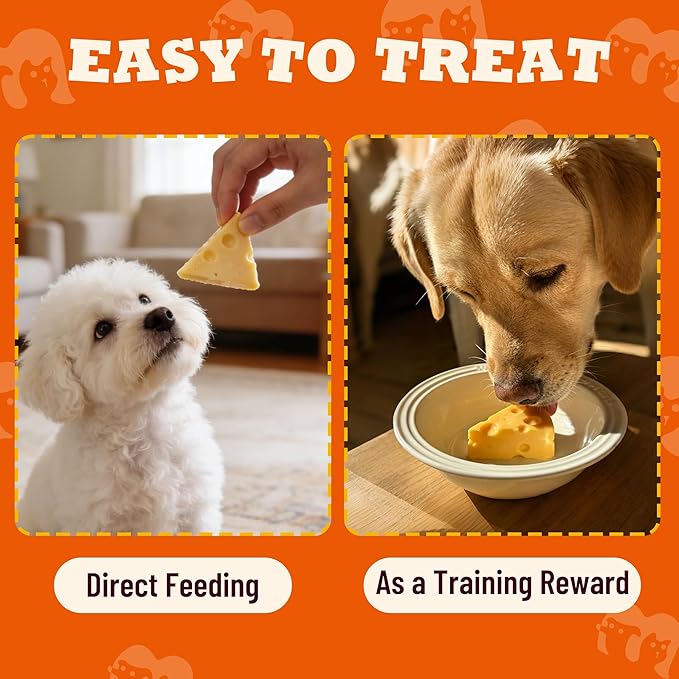 14.1oz Cheese Bites for Dogs - High-Protein Cheese Dog Treats for Digestive & Immune System Health - Original Chewy Natural Puppy Training Treat