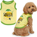 Parisian Pet Dog Shirt – 100% Cotton Shirts for Large Dogs – Sleeveless Puppy Vest – Lightweight and Breathable Pet Apparel – Pullover Summer Dog Clothes - Stretchy Funny T Shirts for Dogs