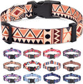 Dog Collar for Small Dogs Cats, Soft Comfy Pet Collar, Geometry Pattern for Boy Girl Puppy Dogs Cats (Beige Geometry, XS)