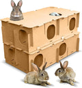 BINKYBUNNY Maze Haven - Rabbit Houses, Bunny Toys, Guinea Pig Castle, Chinchilla Playhouse