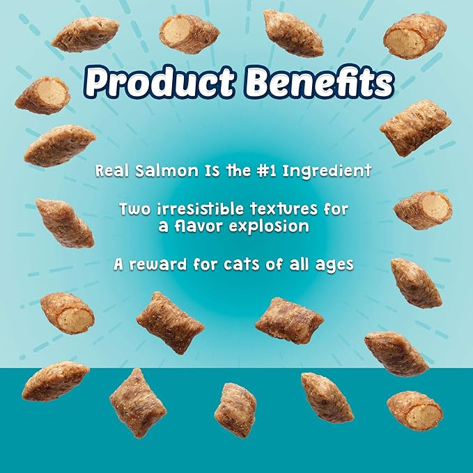 Blue Buffalo Bursts Crunchy Cat Treats, Seafood 5-oz Bag (Pack of 4)