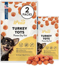 iPaw 2 Saver Combo Turkey Tots Dog Treats for Puppy Training, All Natural Human Grade Dog Treat, Hypoallergenic, Easy to Digest (Turkey Tots), 2 Packs