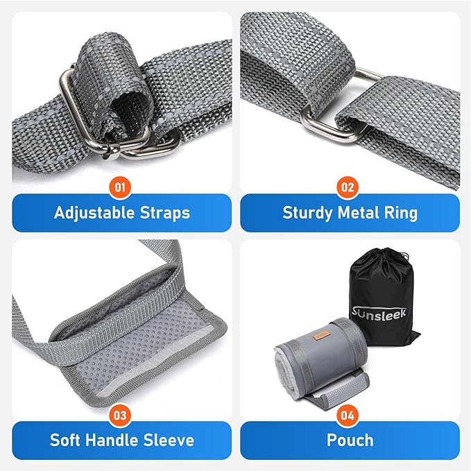 Extra Large Dog Lift Harness, Adjustable Dog Sling for Back Legs, Hip Support Harness to Help Lift Dogs Rear for Helps Senior, Injured, Disabled and After ACL Surgery Dogs - XX-Large, Grey