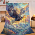 Eagle Throw Blanket Bald Eagle Stuff Gifts for Kids Girls Boys Adults Women Man Soft Cozy Warm Plush Fluffy Fuzzy Fleece Blanket Decor 40''X50''