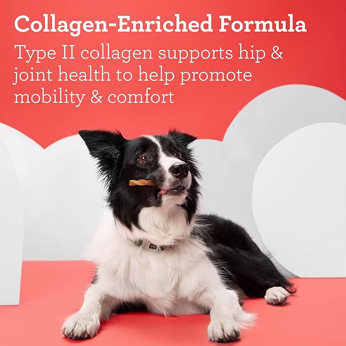 DreamBone CollaYUMS Twists Plus Collagen Chews for Dogs, 20 Count, Treat Your Dog to Rawhide-Free Chews Made with Chicken, Vegetables and Peanut Butter