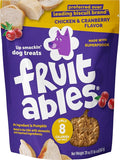 Fruitables Baked Dog Treats, Healthy Pumpkin Treat for Dogs, Low Calorie & Delicious, Made Without Wheat, Corn and Soy, Made in The USA, Allergy Friendly, Chicken and Cranberry Flavor, 20 oz