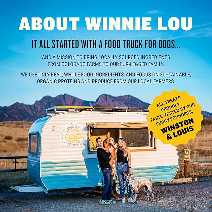 Winnie Lou Organic Dog Treats – Natural Dog Biscuits, USA Made, Organic Ingredients, Clean, Sensative Stomach, All Breed Sizes, High Protein, Hypoallergenic, Greens & Cheddar Pretzels (Pack of 1)