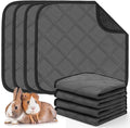 Guinea Pig Cage Liner, 8 Pack 12" x 12" Washable Guinea Pig Liner, Reusable Super Absorbent Cage Liners with Anti-Slip Backing for Small Animals, Rabbits, Hamsters, Rats