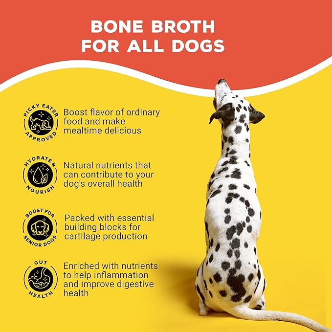 Brutus Bone Broth Liquid for Dogs | All Natural | Made in USA | Glucosamine & Chondroitin for Healthy Joints | Human Grade Ingredients | Hydrating Food Topper, Gravy & Treat (Pork, 2-Pack)