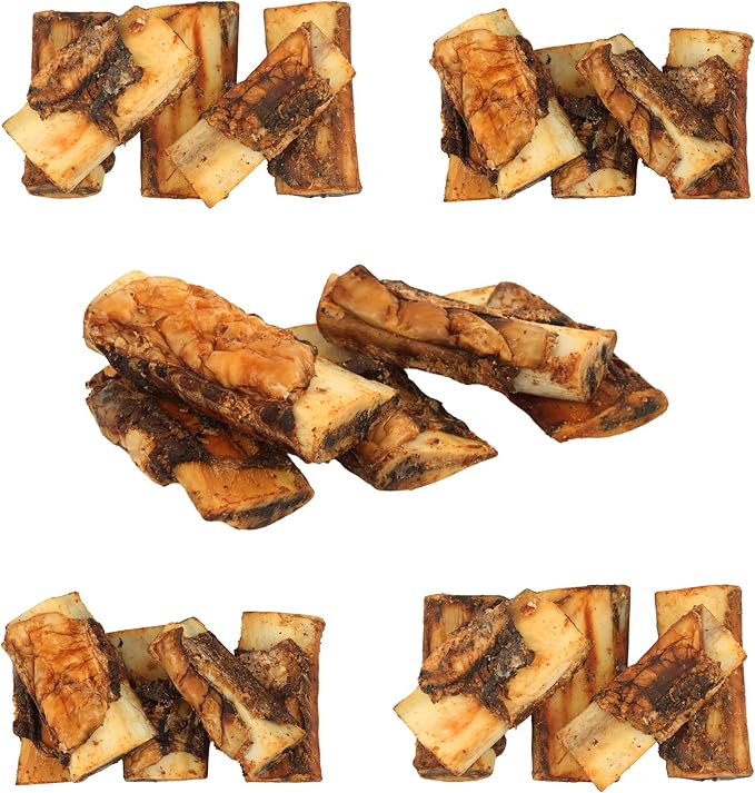 TREATOPIA Adventure Tail Wagger Dog Bones, Riblets, 3.5”, 25 PC - All-Natural, Dogs Love Them, Long-Lasting, Healthy, Single Ingredient, Hand-Trimmed, Slow-Roasted, Made in The USA, No Additives