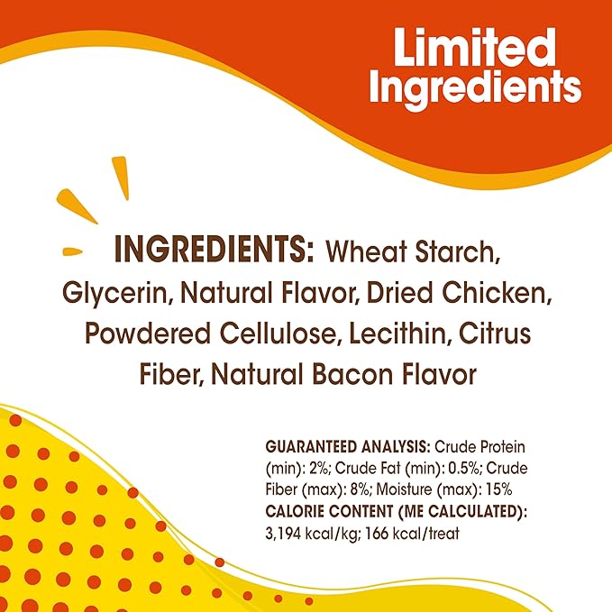 Nylabone Nubz Natural Dog Chew Treats for Large Dogs, Long Lasting Dog Bones Made in USA, Chicken Flavor Breath Freshener Dental Chews, For Dogs Over 30 lbs. (18 Count)