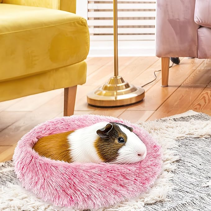PETKNOWS 2 Pieces Guinea Pig Beds, Hamster Beds, Thickened and Warm Winter Guinea Pig Beds for Dwarf Rabbits