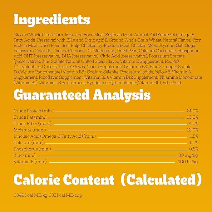 Pedigree Dry Dog Food Tender Bites, Adult Chicken and Steak Flavor, 14 lb. Bag