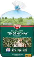 Kaytee Timothy Hay, High Fiber, Grown Specifically for Small Animals, Rabbits, Guinea Pigs, Chinchillas, 96 Ounces