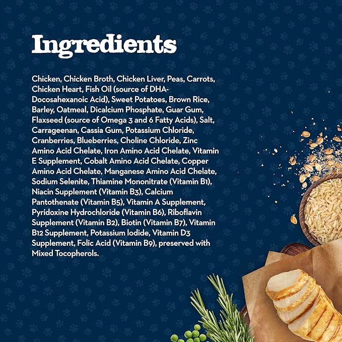 Blue Buffalo Baby Blue Healthy Growth Formula Natural Puppy Wet Dog Food, Chicken and Vegetable Recipe
