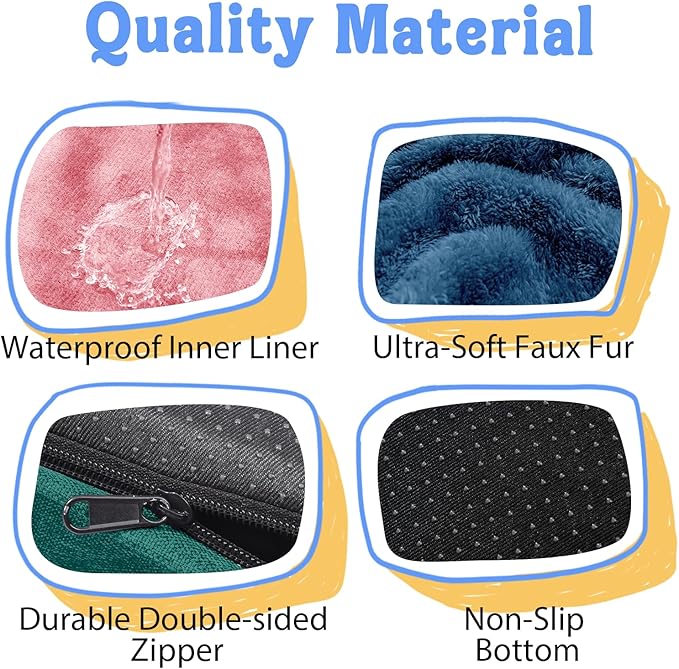 Chez Paw Orthopedic Extra Large Dog Bed - XXL Washable Giant Pet Couch Sofa with Removable Cover Waterproof Bolster for Large Size Dogs, 45x35