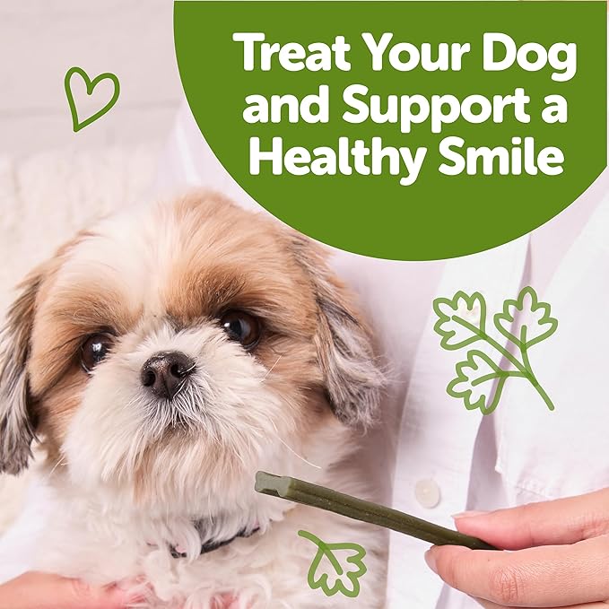 WHIMZEES Wellness Freshzees Dog Dental Treats, Small Size Stick, (28 Count)