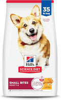 Hill's Science Diet Adult 1-6 Small Bites Dry Dog Food, Chicken & Barley, 35 lb. Bag