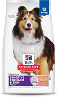 Hill's Science Diet Adult Sensitive Stomach & Sensitive Skin Dry Dog Food, Salmon, 12 lb. Bag