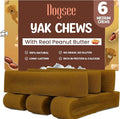 Dogsee Peanut Butter Flavor Himalayan Yak Cheese Dental Chew's for Dogs 1lb (Medium - 6 Chews) | Dog Treats Healthy | for Shiny Skin & Coat | No Grain, No Gluten | Dog Chews Rawhide Free
